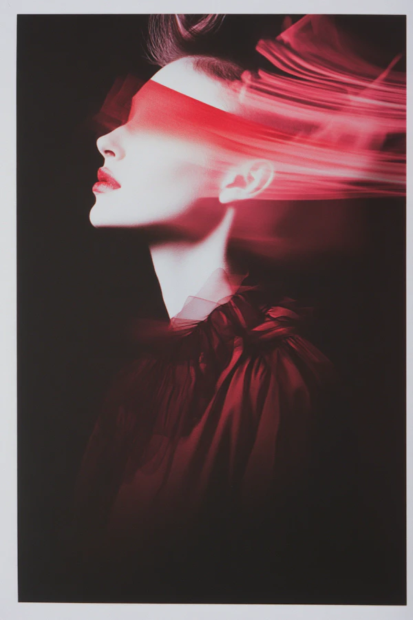 Ethereal Red Portrait