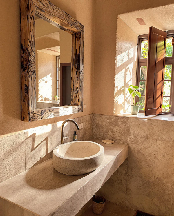 Serene Bathroom Scene