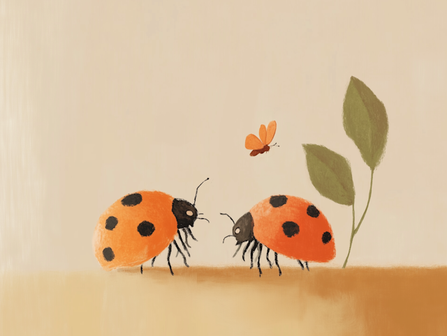 Ladybugs and Butterfly Interaction