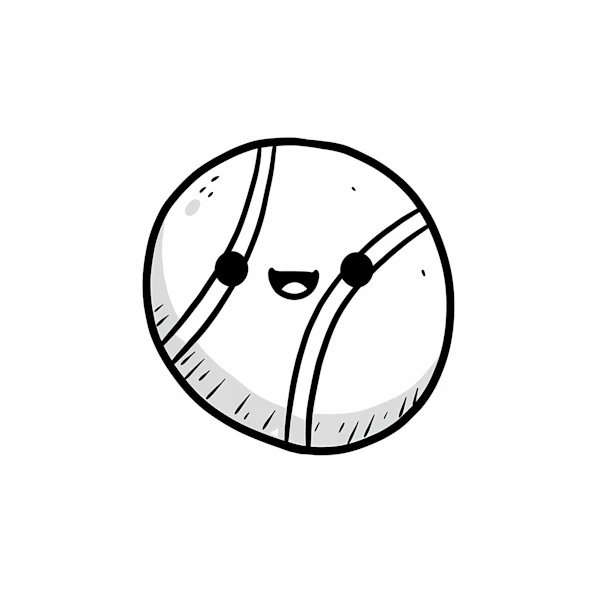 Smiling Tennis Ball