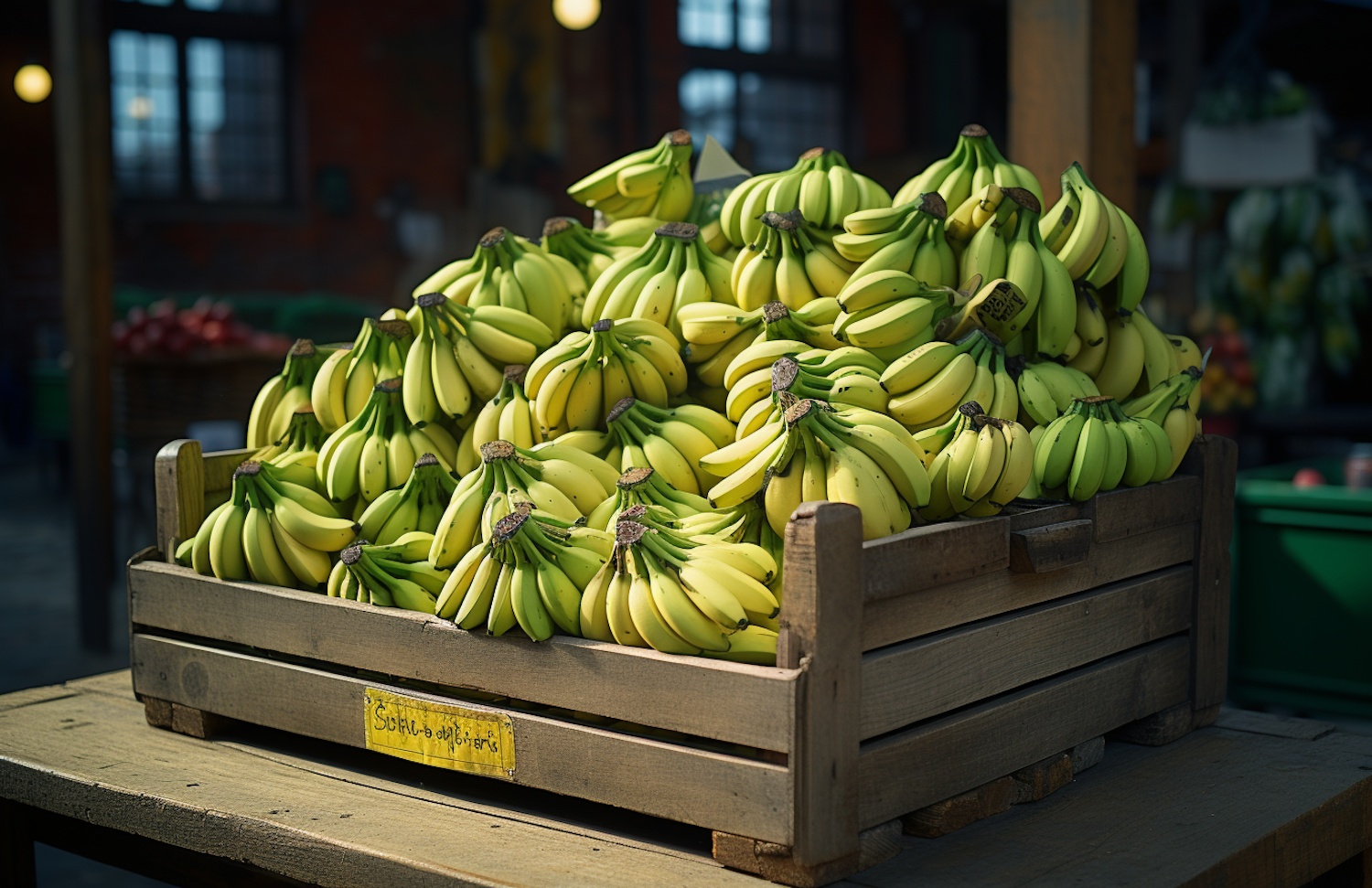 Rustic Market Fresh Bananas