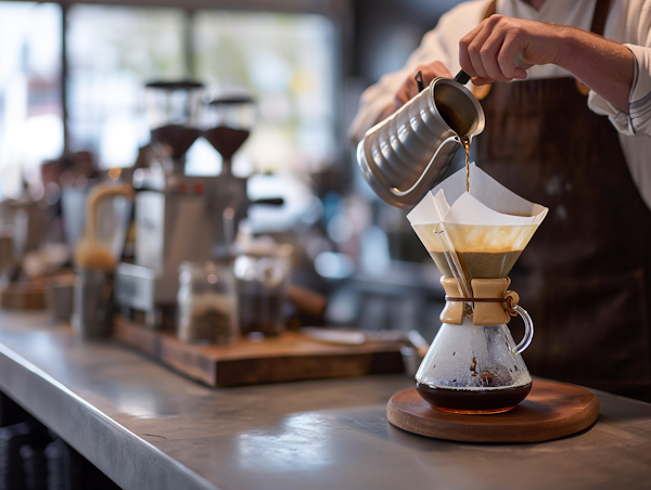 Artisanal Pour-Over Coffee Preparation