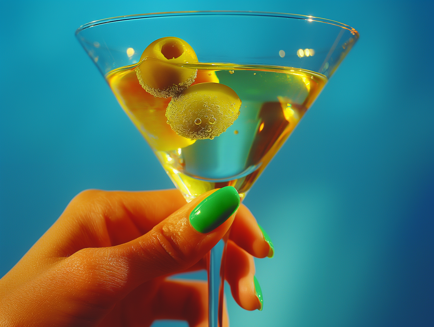 Close-Up of Martini Cocktail