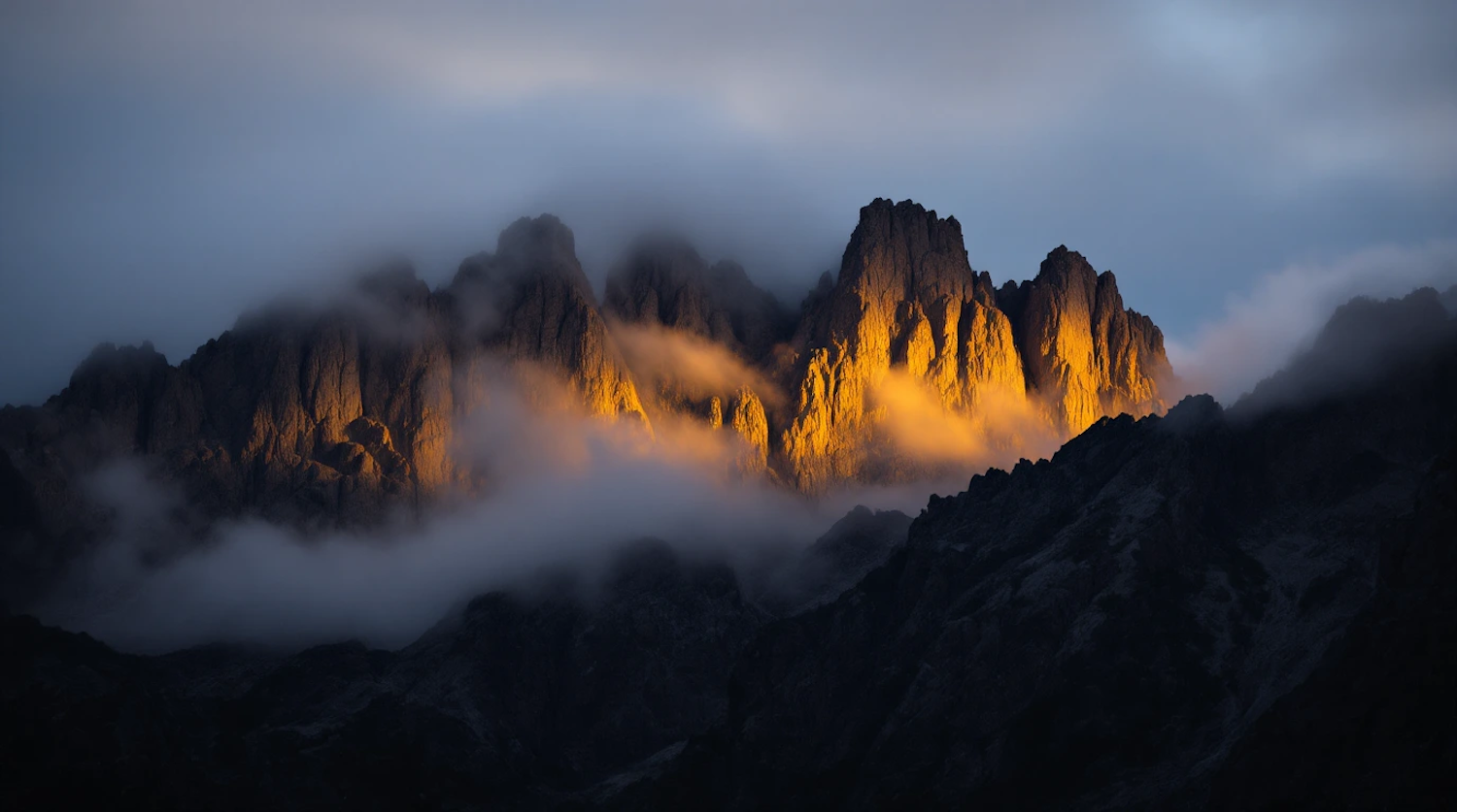 Dramatic Mountain Landscape