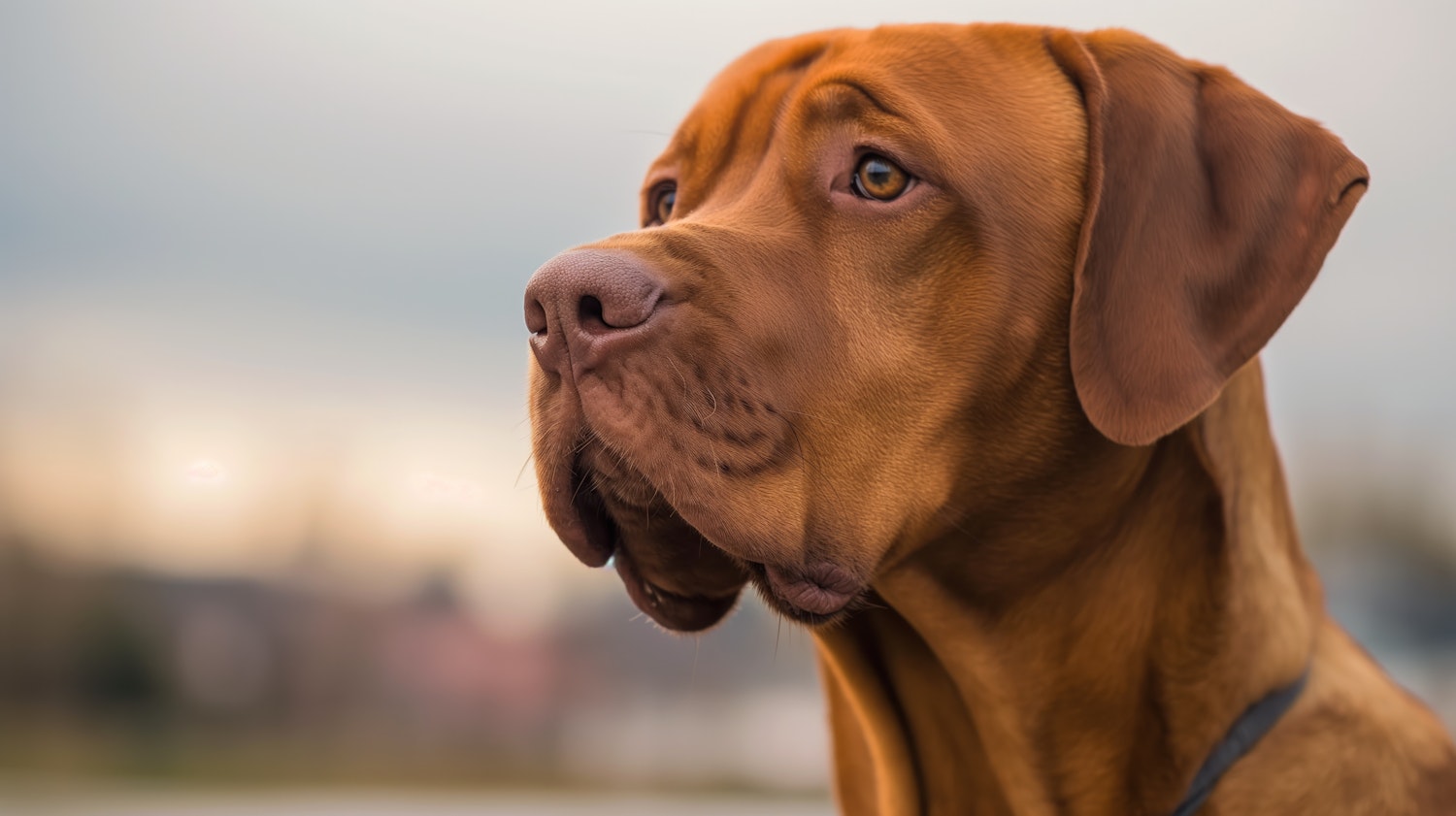 Contemplative Vizsla Portrait