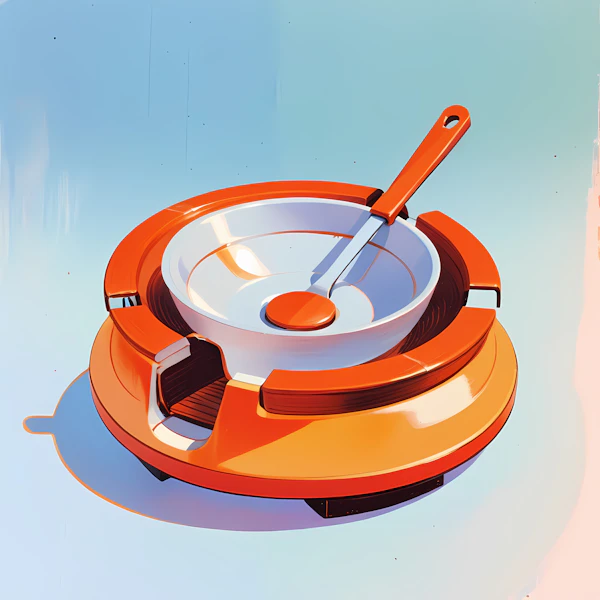 Modern Bowl and Spoon