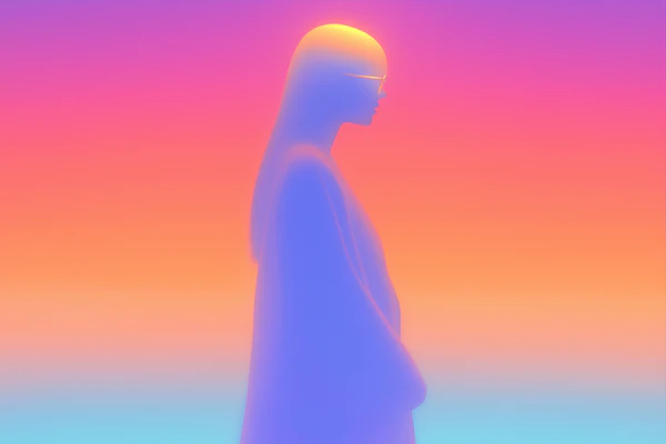 Vibrant Silhouette Art
