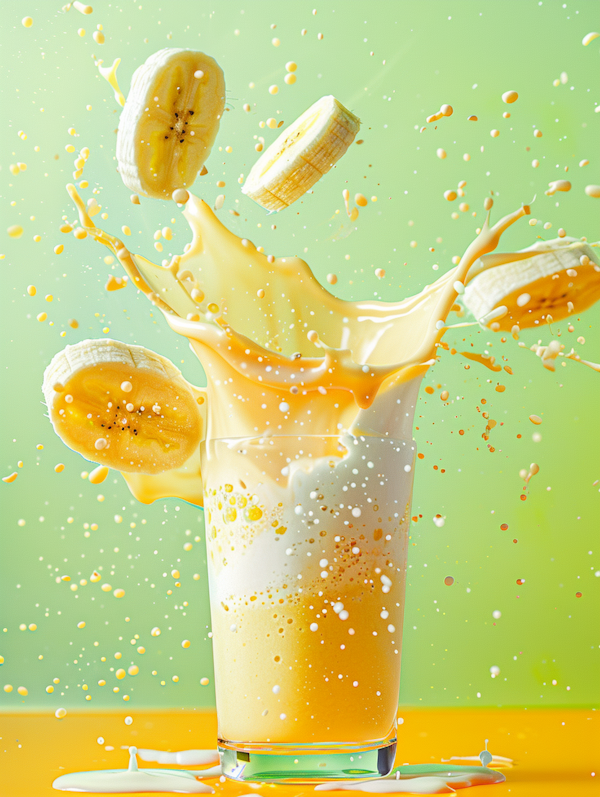 Banana Smoothie Mid-Splash