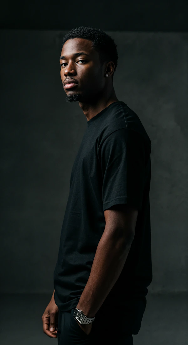Moody Portrait of Man