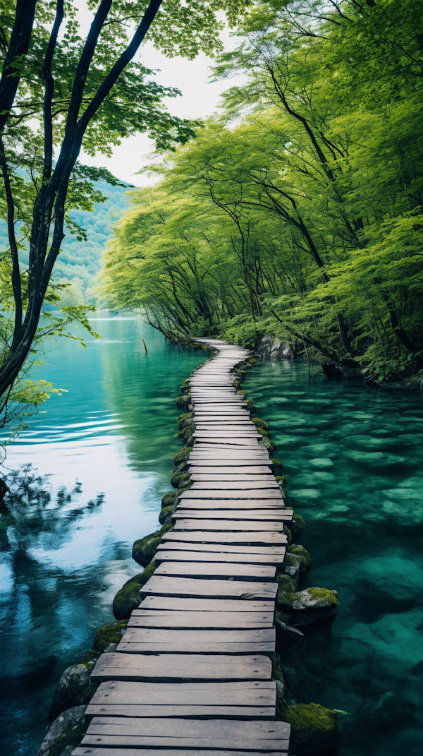 Tranquil Boardwalk Oasis