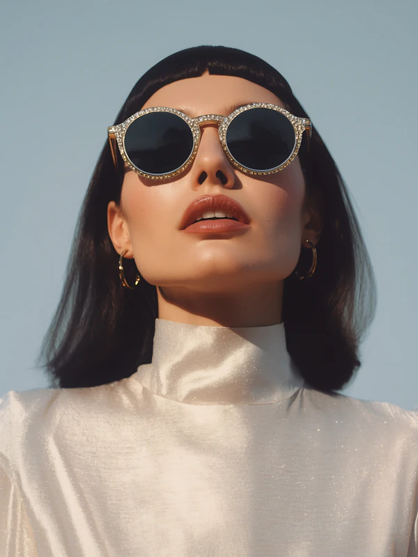 Stylish Woman in Sunlight
