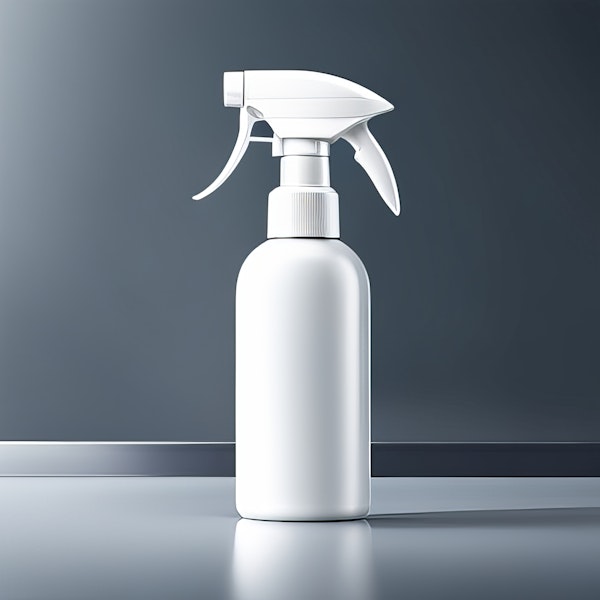 Plain White Plastic Spray Bottle