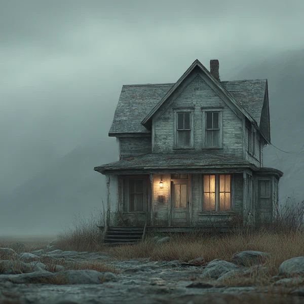 Misty Abandoned House