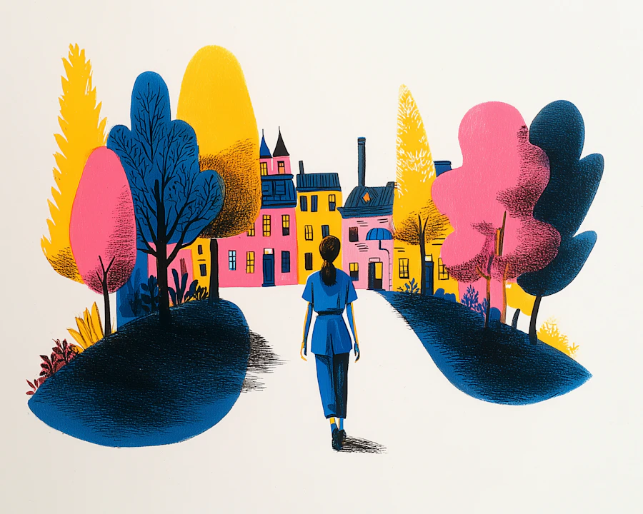 Whimsical Pathway Scene