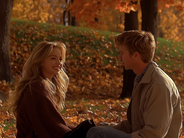 Autumn Park Couple