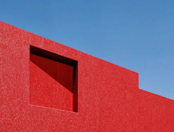 Minimalist Red Wall