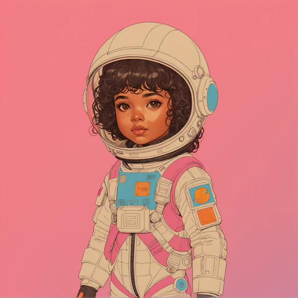 Child Astronaut Portrait