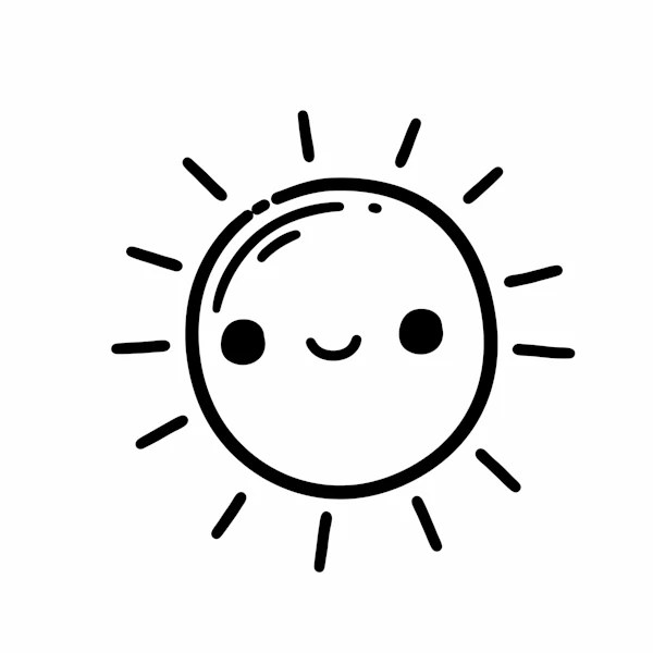 Smiling Sun Illustration