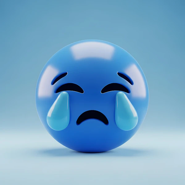Sad Emoji 3D Render