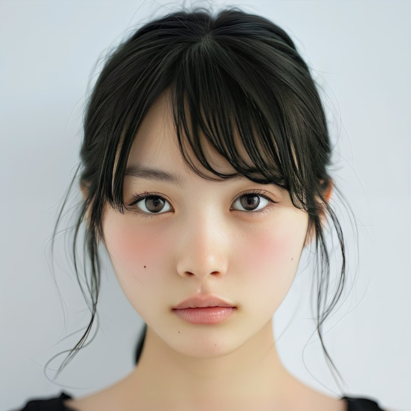 Close-up Portrait of Young Woman