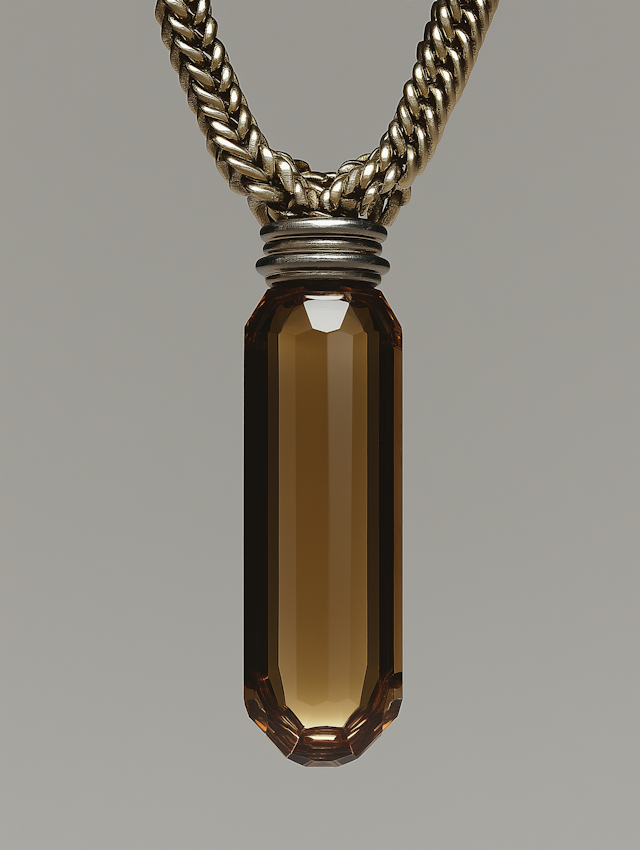 Elegant Amber Gemstone Pendant