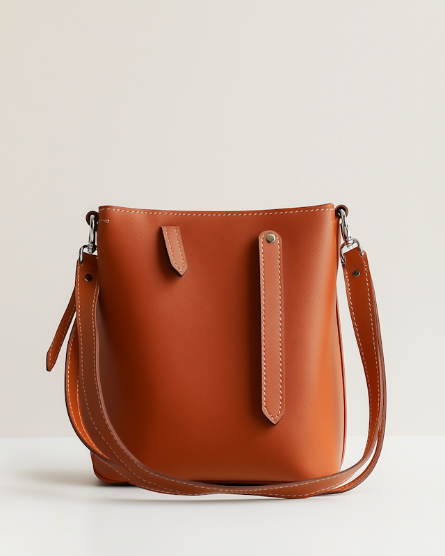 Stylish Brown Leather Handbag