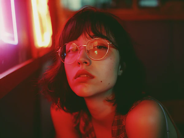 Neon Reflections in Thought