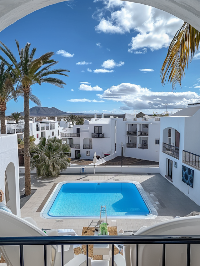 Serene Resort View with Swimming Pool