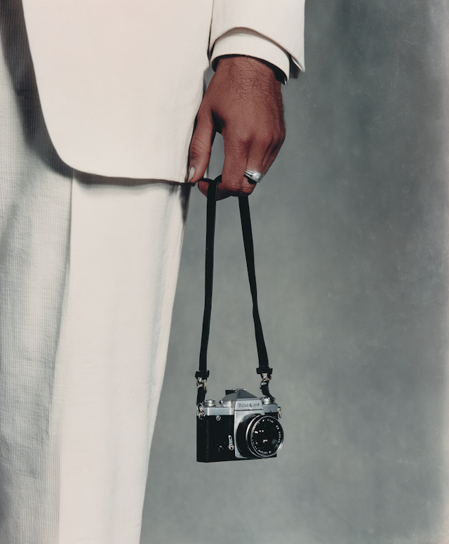 Person with Vintage Camera