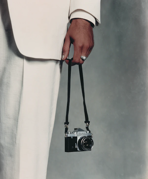 Person with Vintage Camera