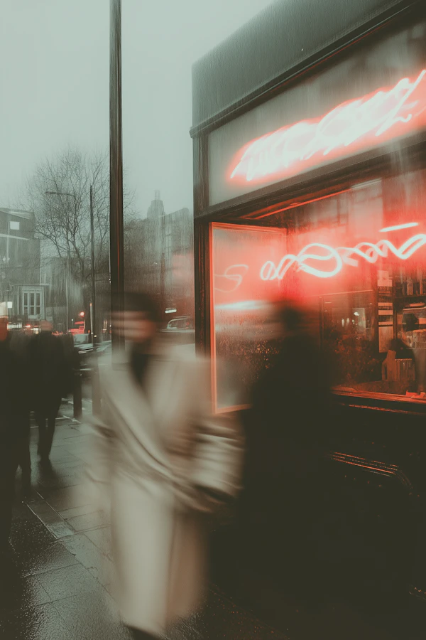 Moody Urban Street Scene