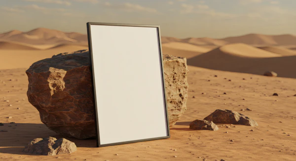 Minimalist Frame in Desert