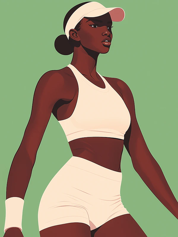 Stylized Athlete Portrait