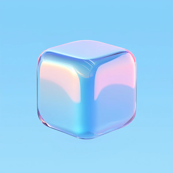 Futuristic Glass Cube