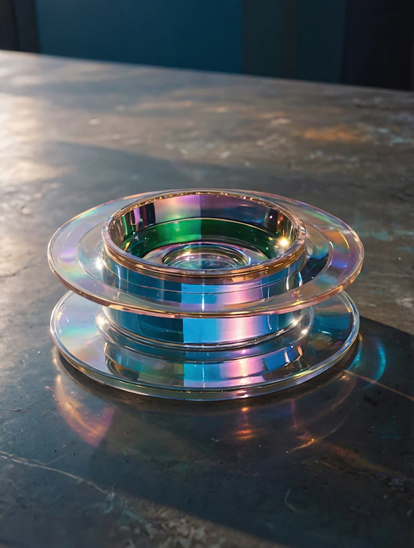 Iridescent Glass Art
