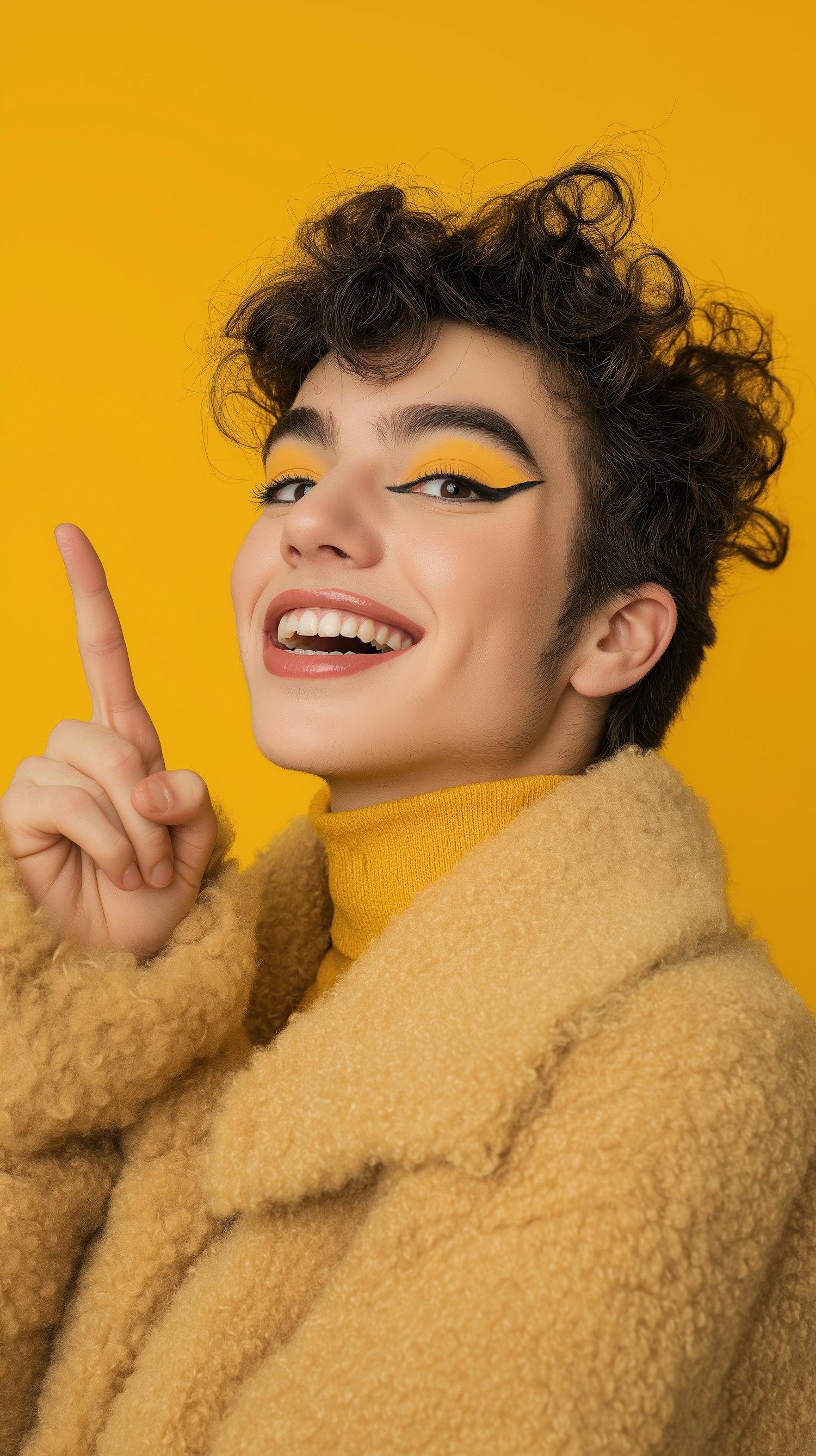 Stylish Portrait with Yellow Theme