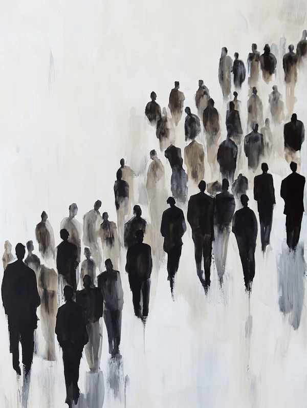 Silhouetted Figures Art