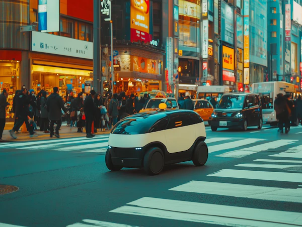 Futuristic Urban Crosswalk