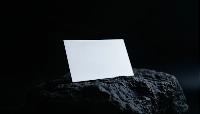 Card on Volcanic Rock