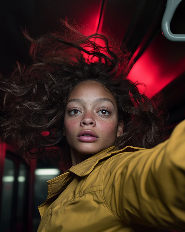 Dynamic Neon Portrait