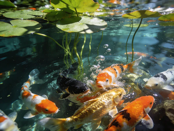 Koi Pond Serenity