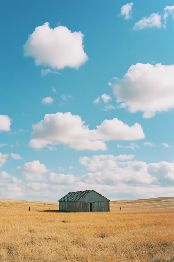 Rustic Barn in Field