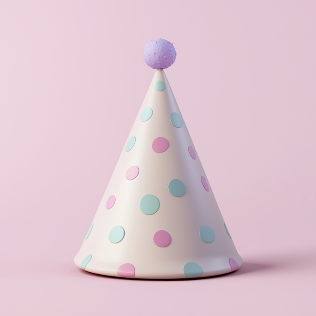 Pastel Party Hat