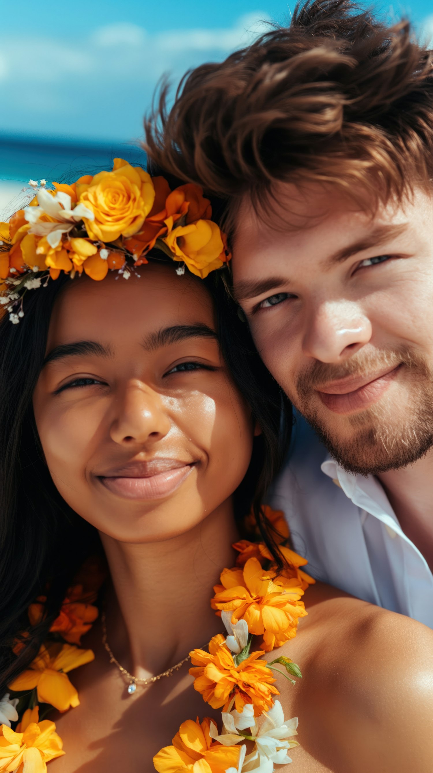 Joyful Summery Couple Portrait