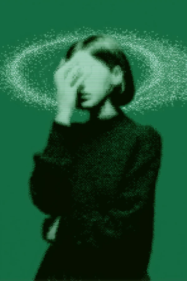 Retro Pixelated Portrait