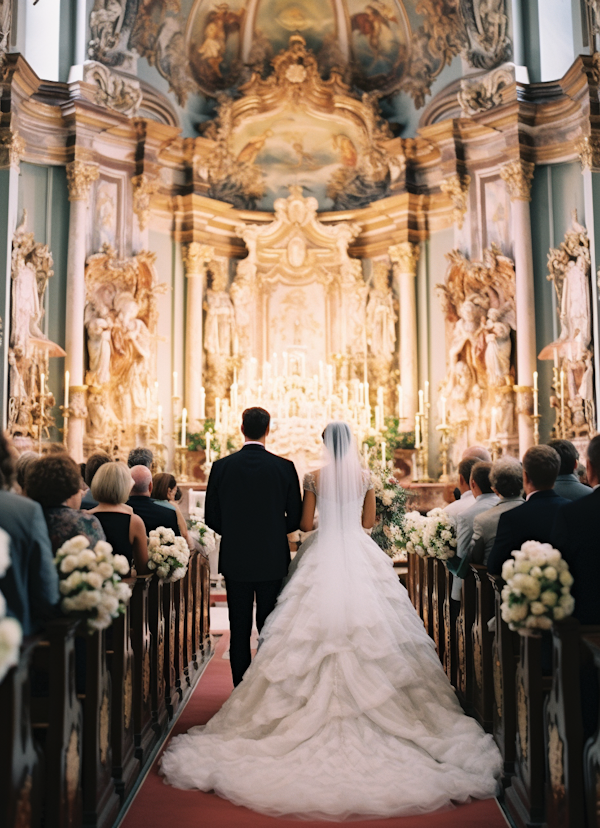 Opulent Church Wedding Ceremony