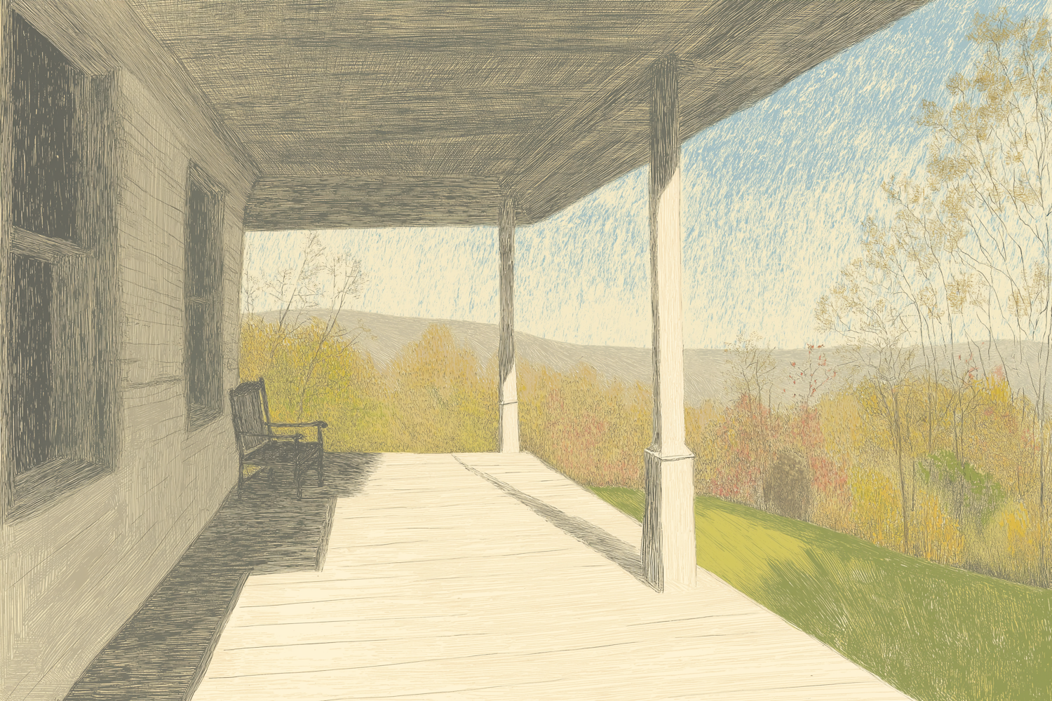 Serene Porch Scene