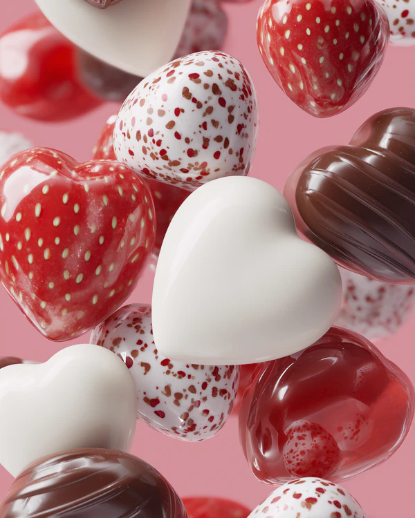 Heart Confections Display