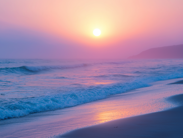 Serene Beach Sunset