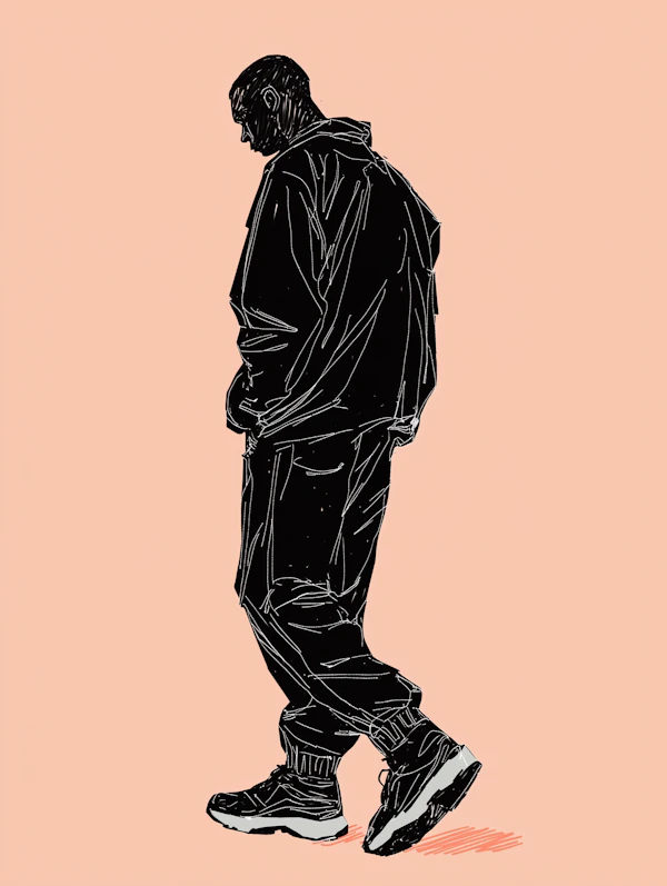 Solitary Figure in Introspection